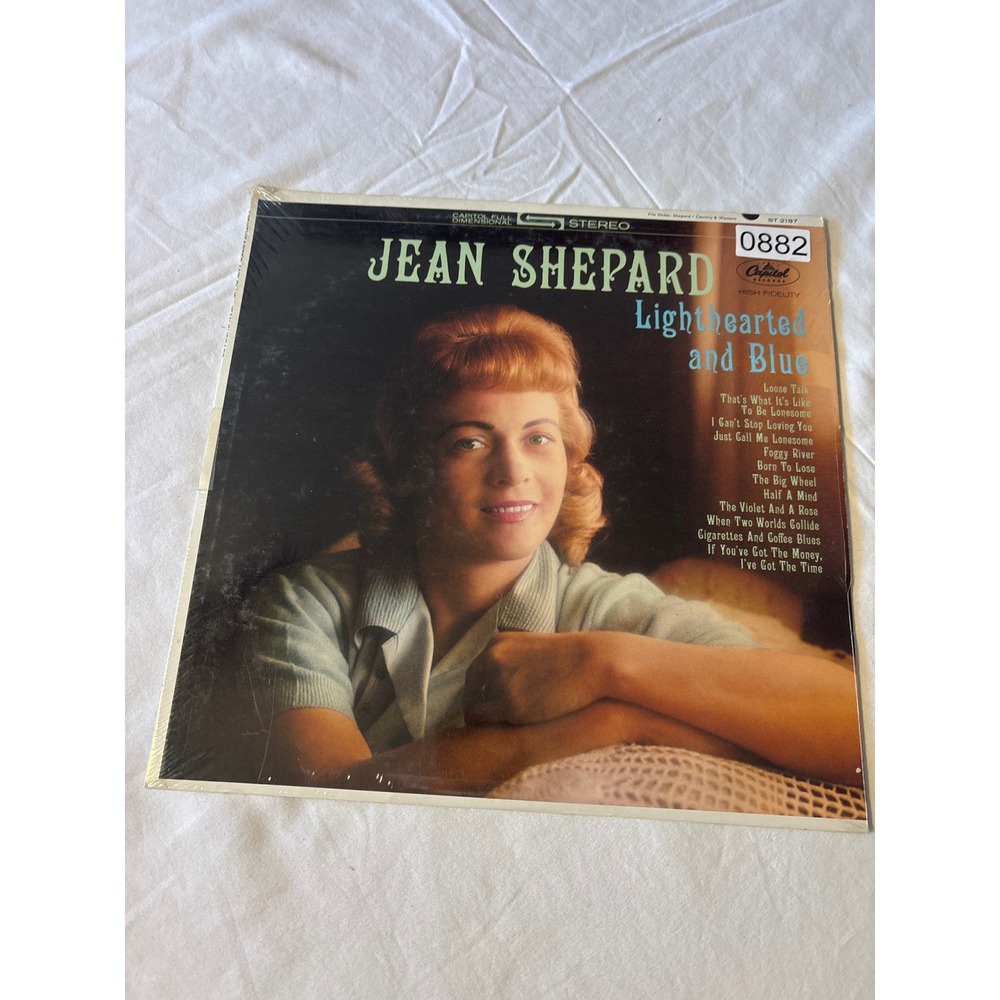 Capitol Jean Shepard Lighthearted and Blue LP 12in Blue Good Country SKU 0882